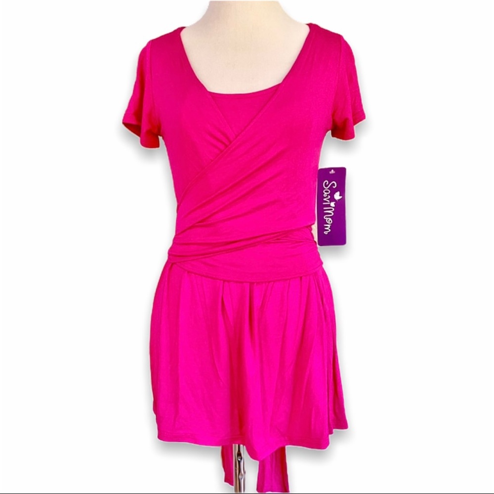 NWT Savi Mom Maternity Nursing Wrap Top, S